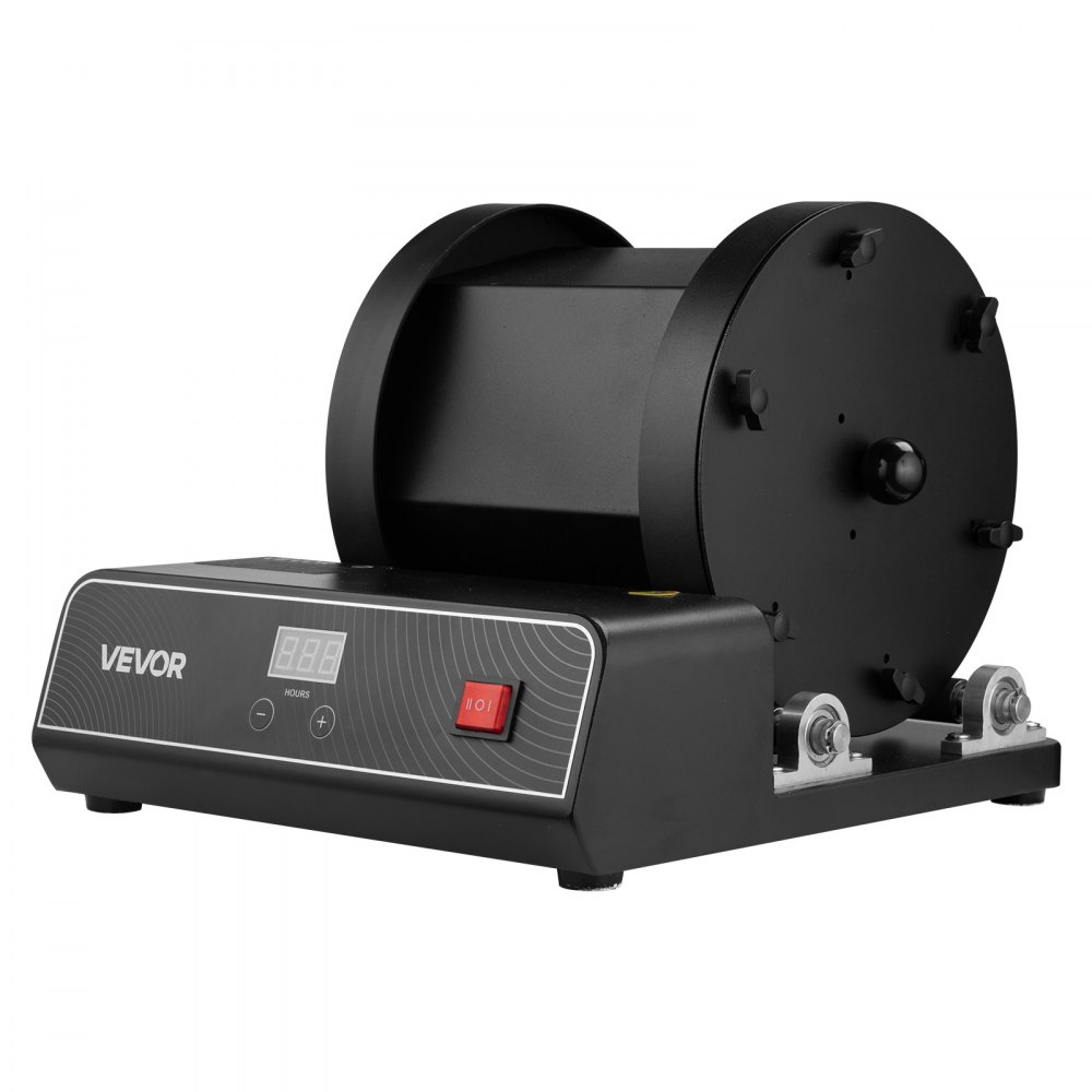 VEVOR Rock Tumbler Kit, 17 lbs Rock Polishing Kit, 2-Speed Stone Polishing Kit with 240-Hour Polishing Timer, Rock Polisher with Belt-Driven Brushless Motor, Rock Polisher for Adults and Kids