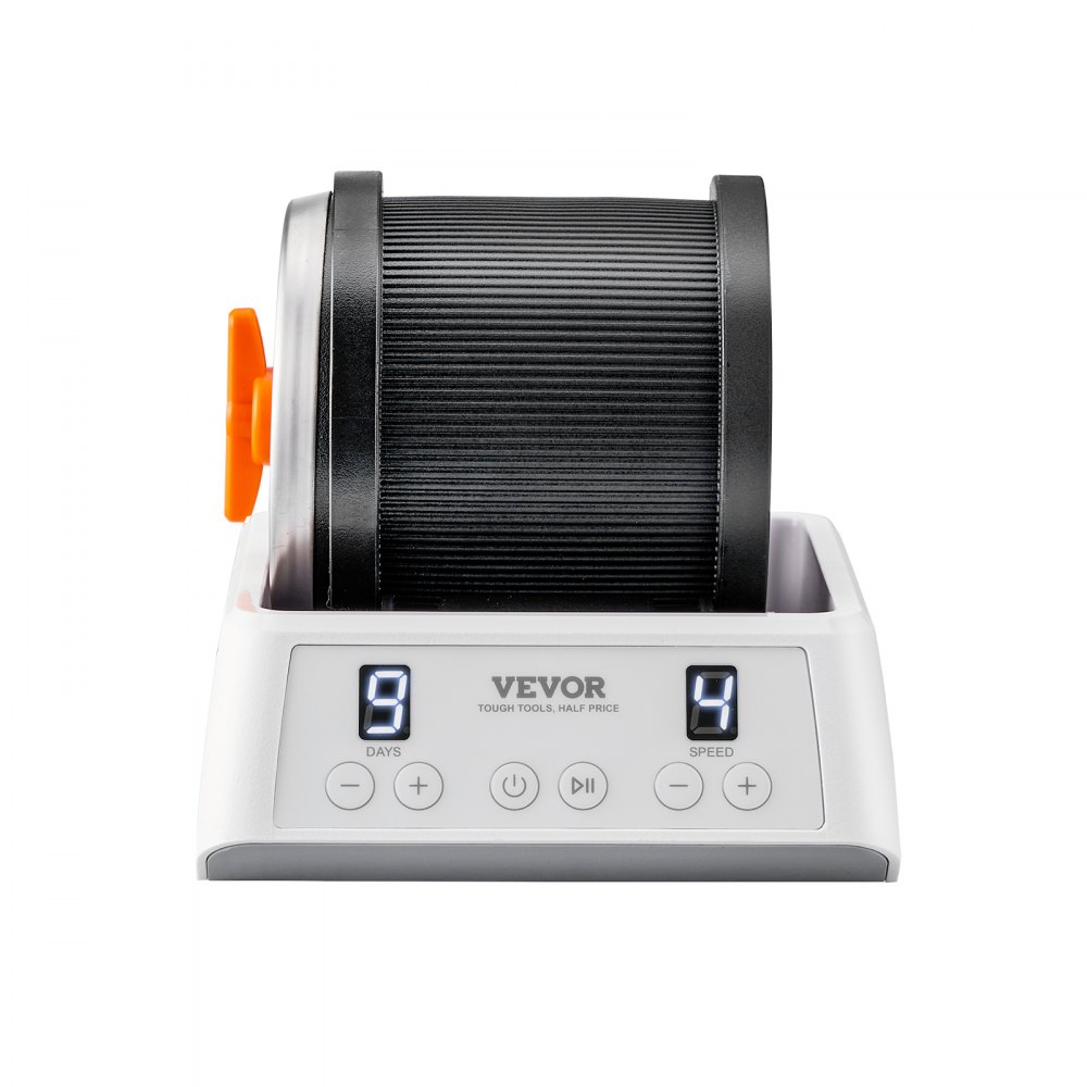 VEVOR Rock Tumbler Kit, Beltless Pro Stone Tumbler for Kids, 1lb Barrel/9-Day Timer/4 Speeds, Advanced Rock Polisher includes Rough Gemstones/Grits/Jewelry Fastenings/Learning Guide for All Ages