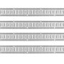 VEVOR e track tie-down rail kit with slotted holes for secure cargo strapping in trucks and trailers.
