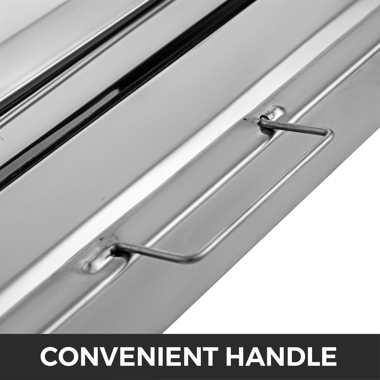 6Pcs/Set 430 Stainless Steel Range Hood Filter With 4 Grooves Baffle Grease Filter 20 x 20 Inch For Commercial Kitchen