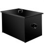 VEVOR Commercial Grease Interceptor 8 LB, Carbon Steel Grease Trap 4 GPM, Grease Interceptor Trap with Side Water Inlet, Under Sink Grease Trap for Restaurant Canteen Factory Home Kitchen