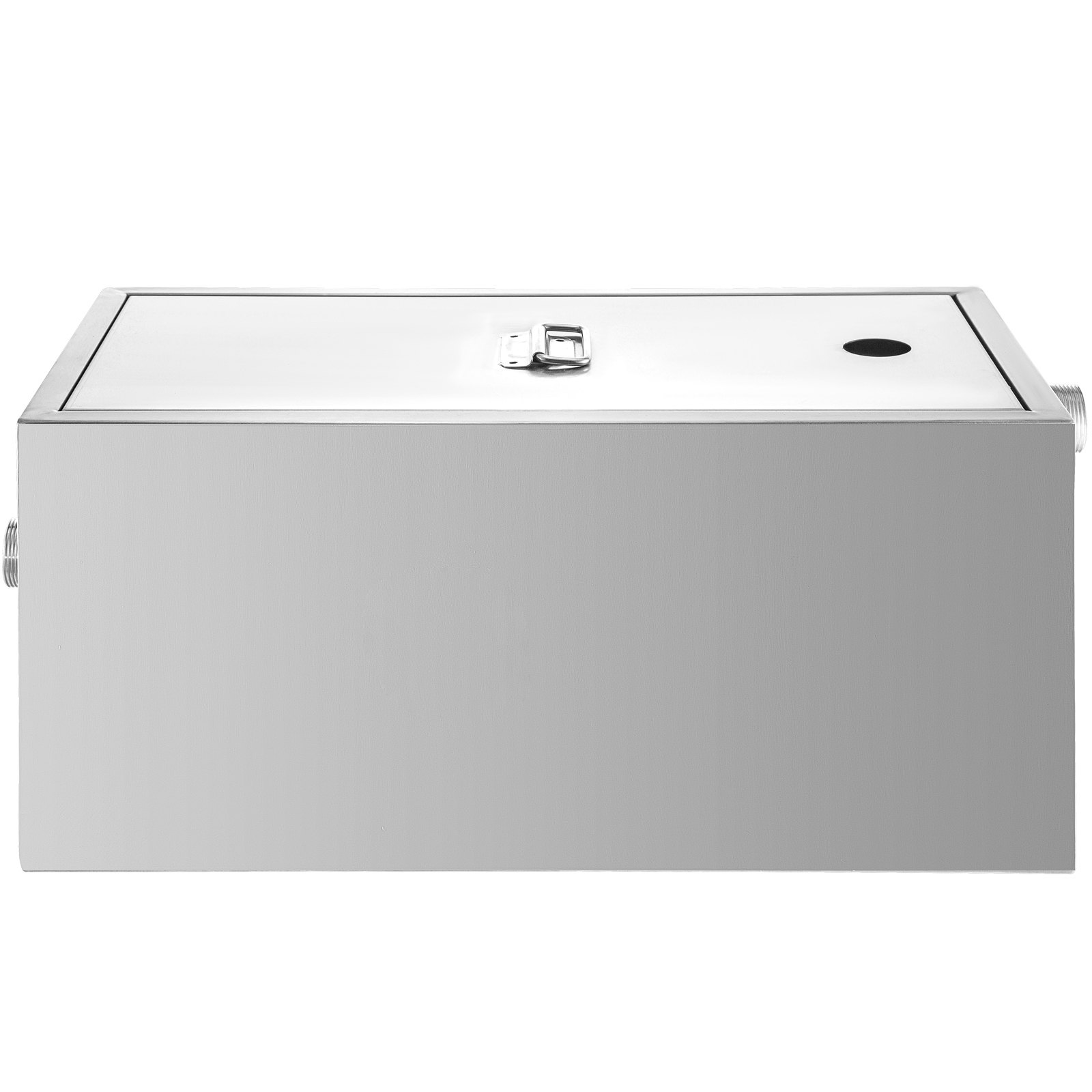 VEVOR Commercial Grease Interceptor, 6 GPM Commercial Grease Trap, 8 LB Grease Interceptor, Stainless Steel Grease Trap w/ Top & Side Inlet, Under Sink Grease Trap for Restaurant Factory Home Kitchen