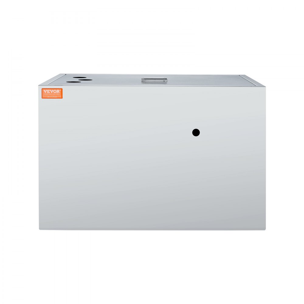 VEVOR grease trap with stainless steel finish and top lid for commercial kitchens.