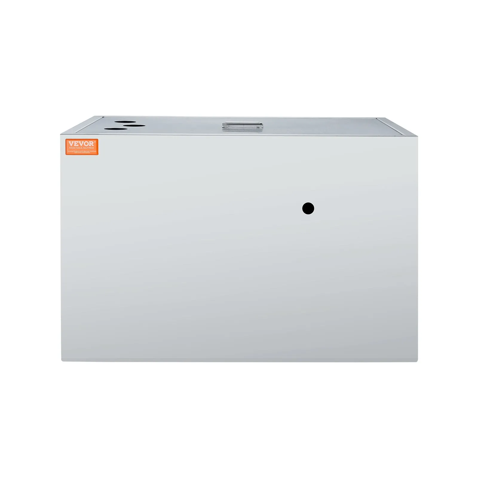 VEVOR grease trap with stainless steel finish and top lid for commercial kitchens.