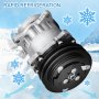 Brand New Premium Quality AC Compressor & A/C Clutch Replaces Sanden 4663 Style