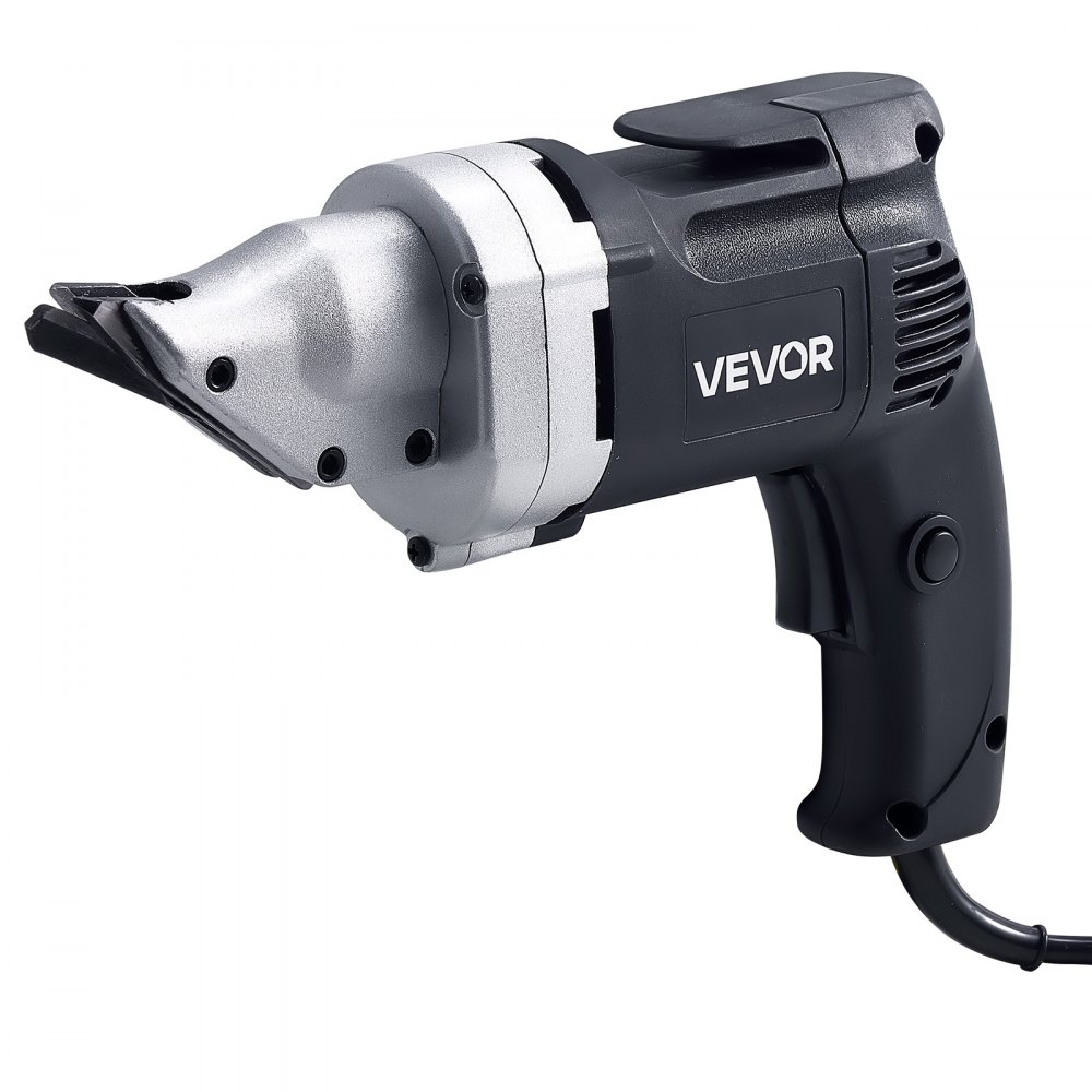 VEVOR Electric Metal Shear, 4.0-Amp Corded Sheet Metal Cutter with 360-Degree Swivel Head, Variable Speed, Continuous Cutting, Clean Cut for 18GA Galvanized Steel, 20 GA Stainless Steel, 2500 SPM
