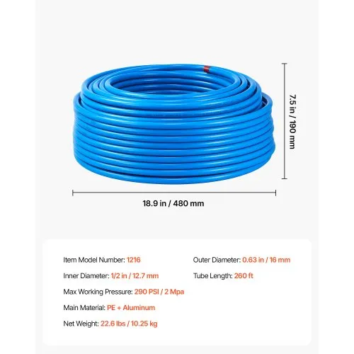 Suruõhutorustiku komplekt 1/2", 79 m — pilt 7