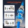 VEVOR Air Compressor Line Kit 3/4'' x 100FT HDPE/Aluminum Air Piping System Blue