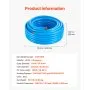 VEVOR Air Compressor Line Kit, 100FT x 3/4", HDPE-Aluminum Compressed Air Piping System, Leak-Proof, Pressure-Resistant & Easy-to-Install, Compressed Air Line Tubing Kit for Garages Workshops, Blue
