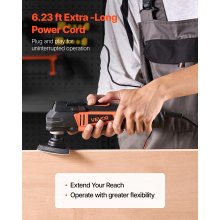VEVOR Multitool Oscillating Tool 4Amps Corded Oscillating Tool 6 Variable Speeds