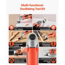 VEVOR Multitool Oscillating Tool 2.2Amp 22000OPM Corded Oscillating Multi Tool