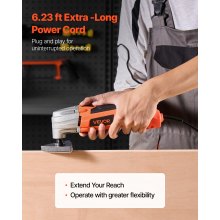 VEVOR Multitool Oscillating Tool 2.2Amp 22000OPM Corded Oscillating Multi Tool
