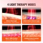 VEVOR Terapia de luz roja para todo el cuerpo, 300 LED de doble chip, pulso de 10 Hz/40 Hz, 3 ajustes de tiempo, panel de terapia de luz roja de 660 nm y infrarrojo cercano de 850 nm para alivio del dolor, curación de heridas, salud de la piel, 300 W