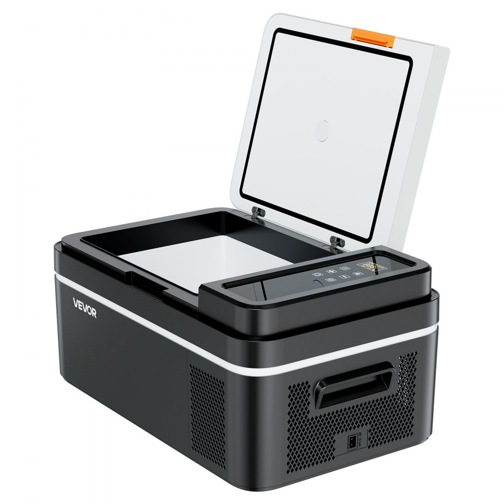 VEVOR Car Refrigerator, DC 12/24V AC100-240V Compressor Electric Cooler, -20°C to 20°C Car Fridge with APP Control, 20L Cars Freezer for RVs, Campsites, Boats, Camping, Fishing, 60W Portable Freezer