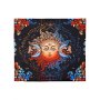 VEVOR Sun and Moon Tapestry Psychedelic Mystic Floral Aesthetic Vintage Tapestry