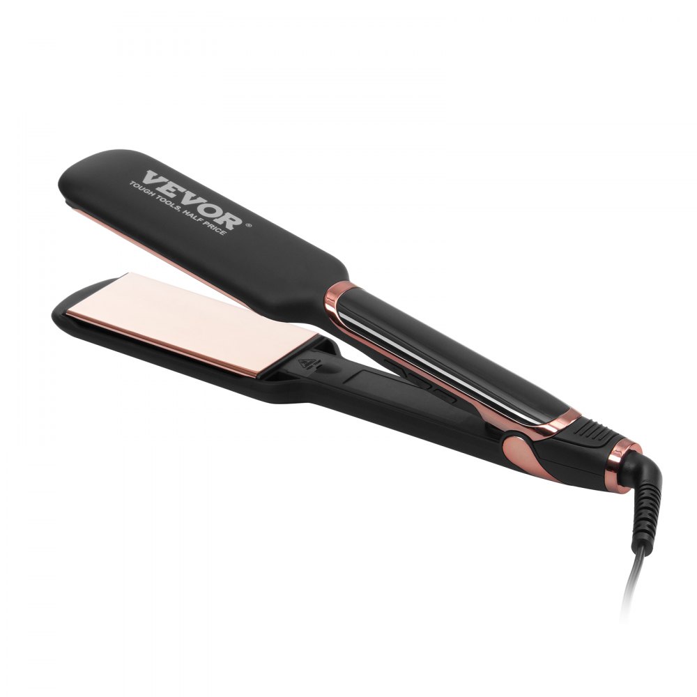 VEVOR Hair Straightener, 2-inch Titanium Flat Iron - with Infrared Technology and Negative Ions, Fast Heating Hair Straightener Flat Iron with LCD Display and 11 Temp Levels for Salon Home Travel