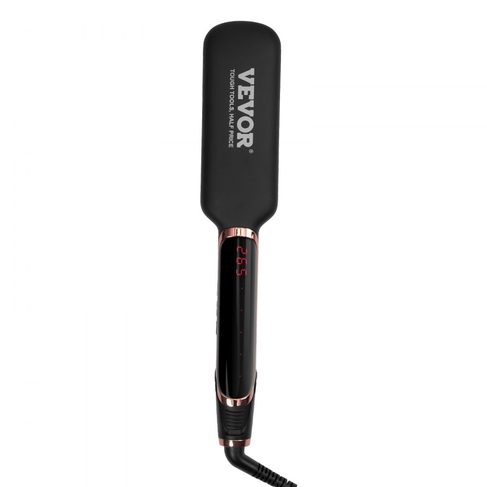 VEVOR Hair Straightener, 2-inch Titanium Flat Iron - with Infrared Technology and Negative Ions, Fast Heating Hair Straightener Flat Iron with LCD Display and 11 Temp Levels for Salon Home Travel