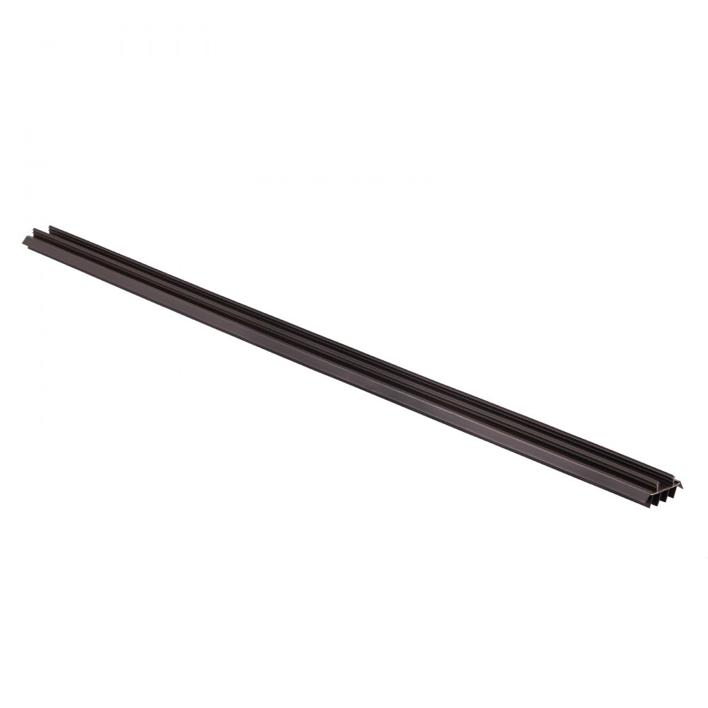 VEVOR - Repuesto de burlete inferior para puerta, vinilo de 91 cm de largo y 4,5 cm de ancho, deslizable, en forma de U, fácil de instalar, para puertas exteriores, hogar, tapón de corrientes de aire para agarre intermedio de 2,2 cm, 2 unidades