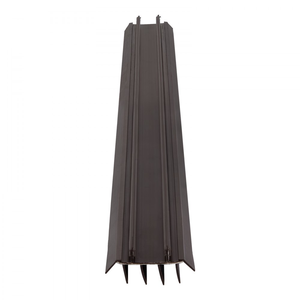 VEVOR - Repuesto de burlete inferior para puerta, vinilo de 91 cm de largo y 4,5 cm de ancho, deslizable, en forma de U, fácil de instalar, para puertas exteriores, hogar, tapón de corrientes de aire para agarre intermedio de 2,2 cm, 2 unidades