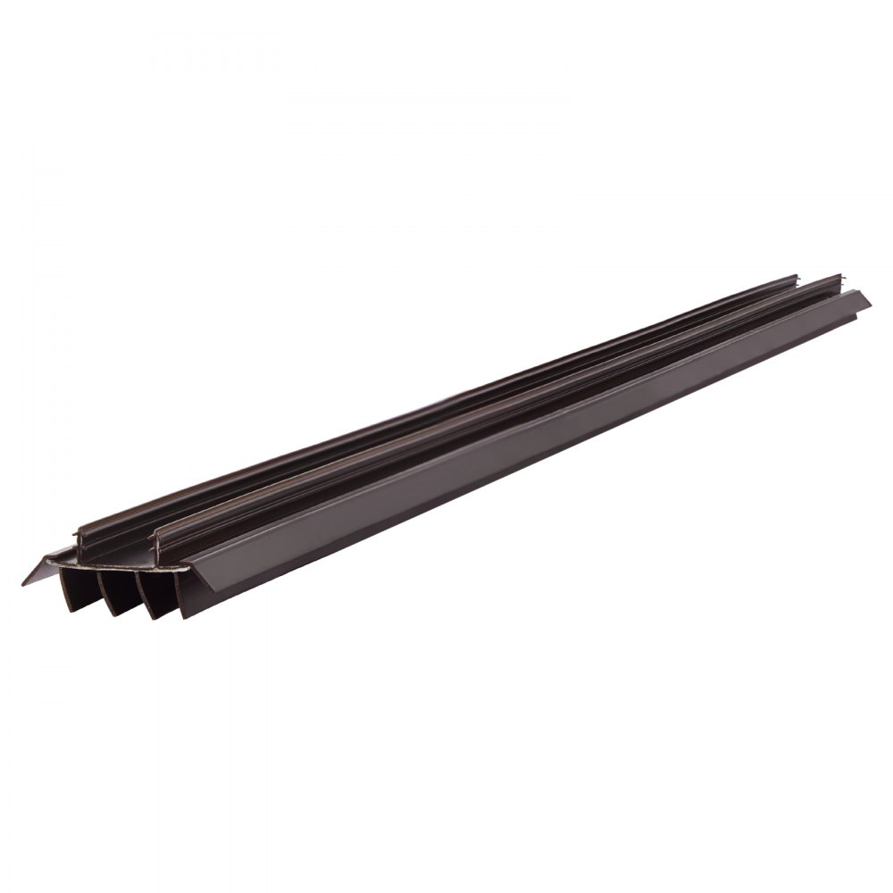 VEVOR - Repuesto de burlete inferior para puerta, vinilo de 91 cm de largo y 4,5 cm de ancho, deslizable, en forma de U, fácil de instalar, para puertas exteriores, hogar, tapón de corrientes de aire para agarre intermedio de 2,2 cm, 2 unidades