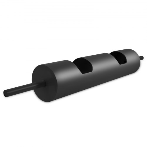 VEVOR Barra de troncos de fuerza de acero de 10 pulgadas de diámetro, barra de pesas de capacidad de 700 libras, barra de prensa de banco negra con mango neutral cómodo para levantamiento de pesas, levantamiento de pesas y competencia