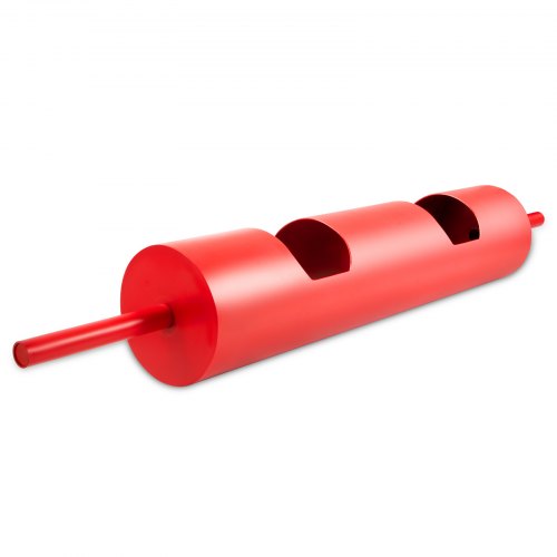VEVOR 8" Dia Steel Strength Log Bar, 700 Lbs Capacity Barbell Bar, Red Bench Press Bar with Comfortable Neutral Handle for Weightlifting Powerlifting and Competition