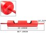 VEVOR 8" Dia Steel Strength Log Bar, 700 Lbs Capacity Barbell Bar, Red Bench Press Bar with Comfortable Neutral Handle for Weightlifting Powerlifting and Competition