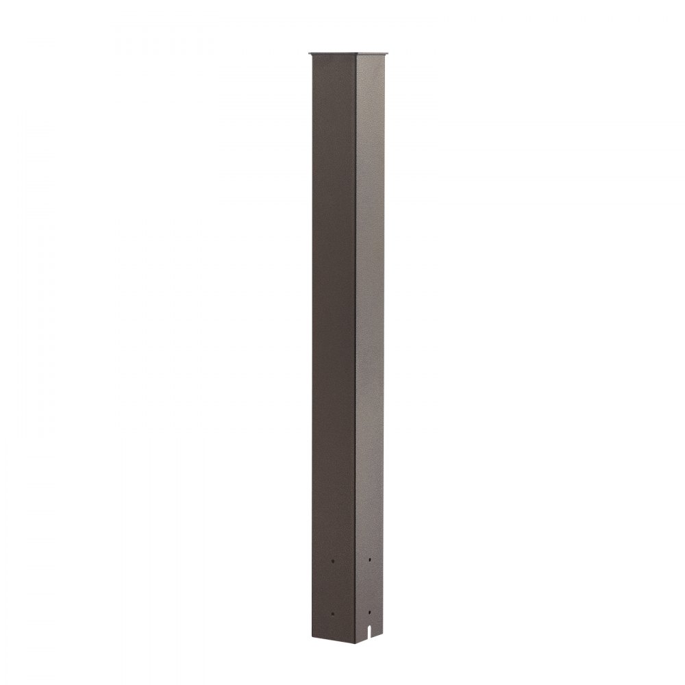 VEVOR Mailbox Post, 43 x 4 x 4 Inches, Steel In-Ground Mounting Mail Box Stand with Powder Coating Surface, Heavy Duty Metal Post Sleeve Kit for Outside Curbside Residential Use, Easy Install, Bronze