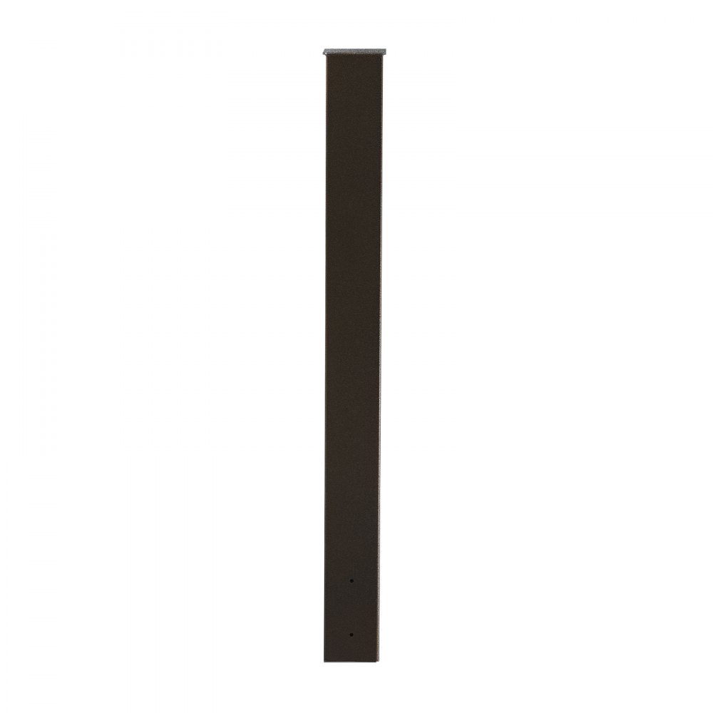 VEVOR Mailbox Post, 43 x 4 x 4 Inches, Steel In-Ground Mounting Mail Box Stand with Powder Coating Surface, Heavy Duty Metal Post Sleeve Kit for Outside Curbside Residential Use, Easy Install, Bronze