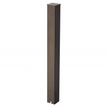 VEVOR Mailbox Post In-Ground Steel Mailbox Post Kit 43x4x4 in Rustproof Bronze