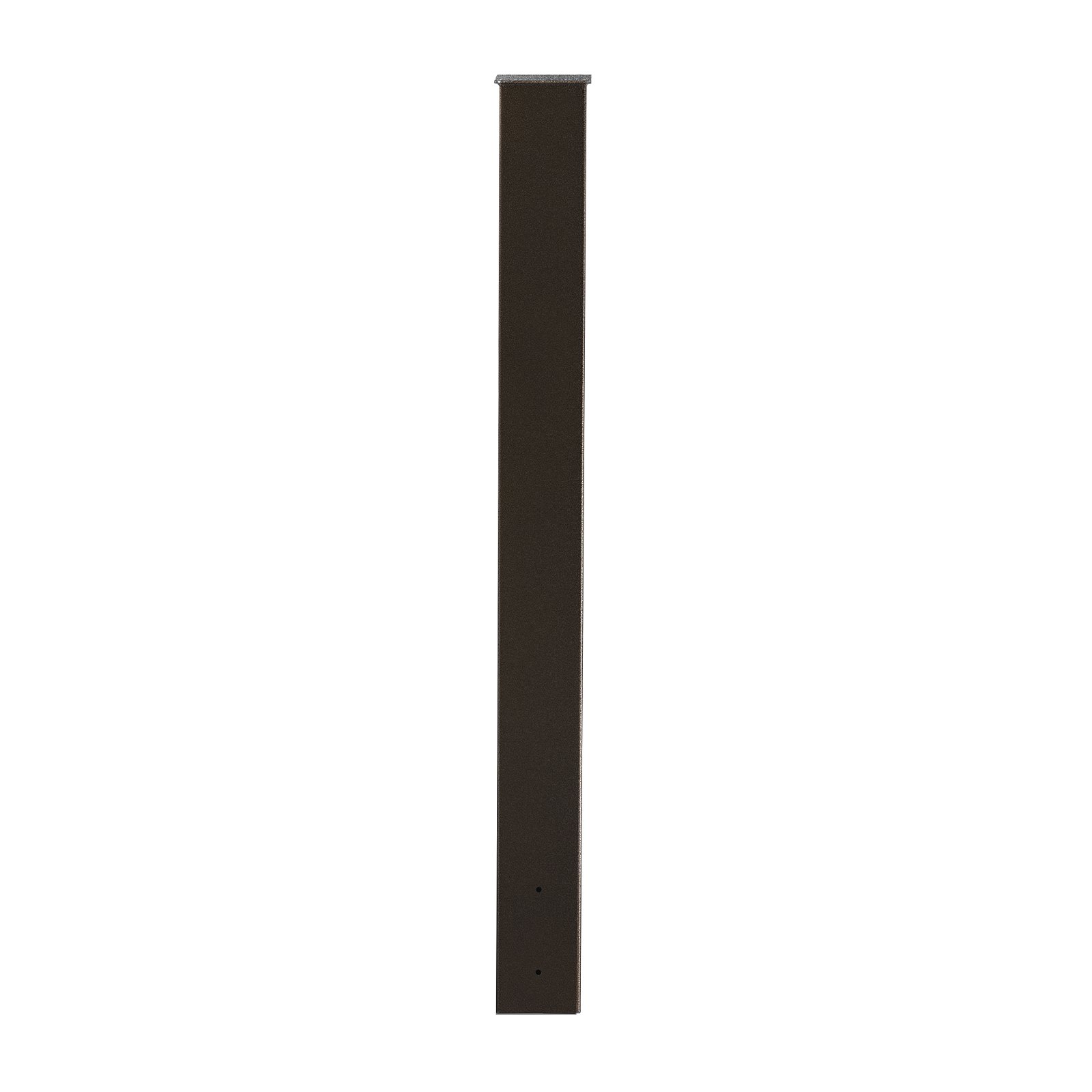 VEVOR Mailbox Post, 43 x 4 x 4 Inches, Steel In-Ground Mounting Mail Box Stand with Powder Coating Surface, Heavy Duty Metal Post Sleeve Kit for Outside Curbside Residential Use, Easy Install, Bronze