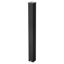 VEVOR Mailbox Post In-Ground Steel Mailbox Post Kit 43x4x4 in Rustproof Black