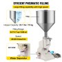 VEVOR Pneumatic Liquid Filling Machine A02, Pneumatic Paste Filler 5-50ML, with Inox Hopper Bottle Bottle Machine for Water Oil Liquid Cream Honey Skin Care 20-60 φορές/λεπτό