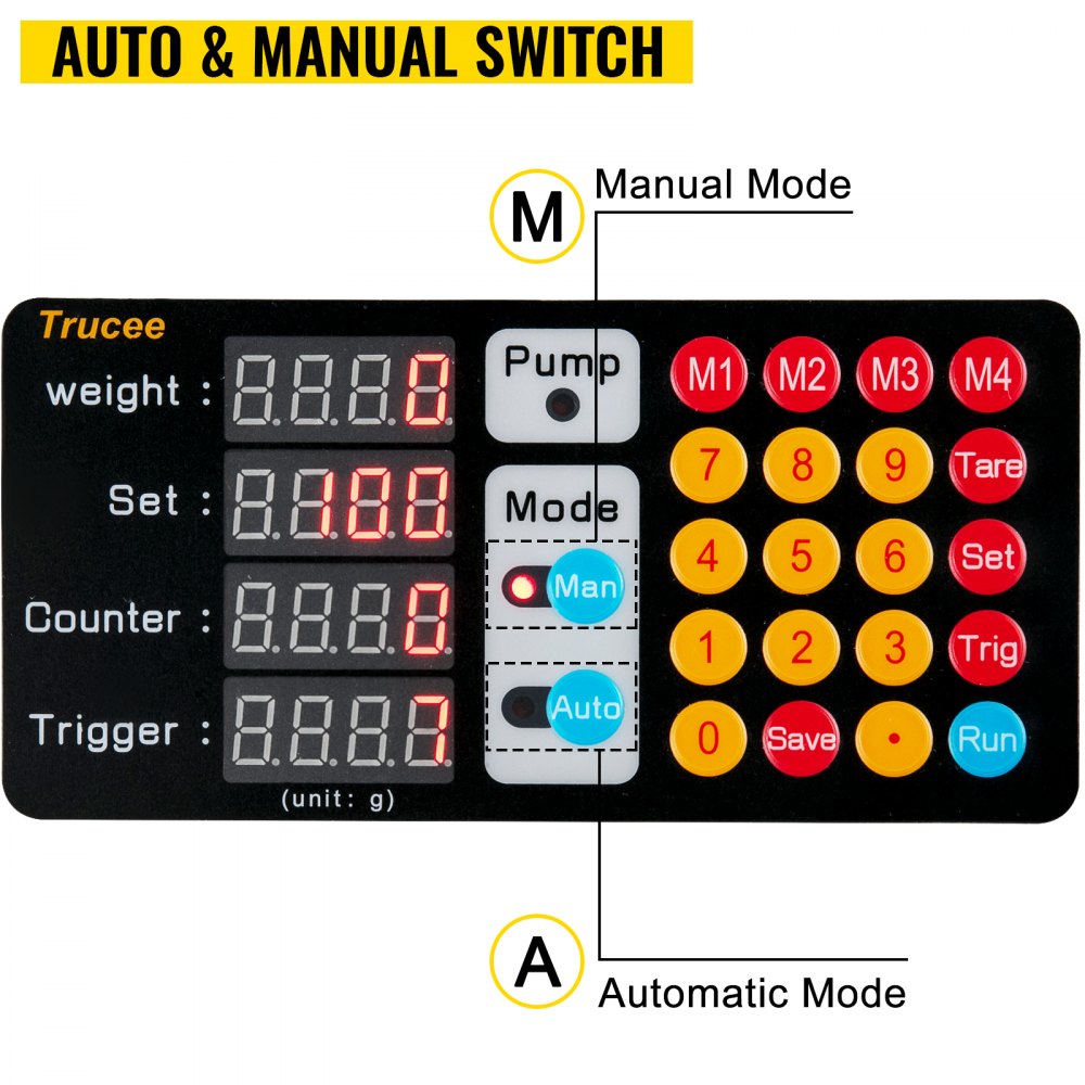VEVOR Weighing Filling Machine Digital Liquid Filling Machine 100g Capability