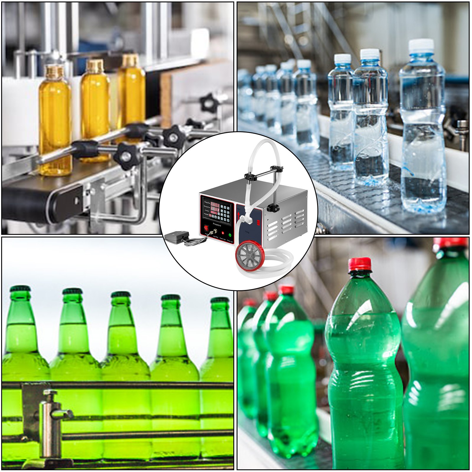 VEVOR Liquid Filling Machine, Bottle Filler Machine 17 L, Liquid Bottle Filler