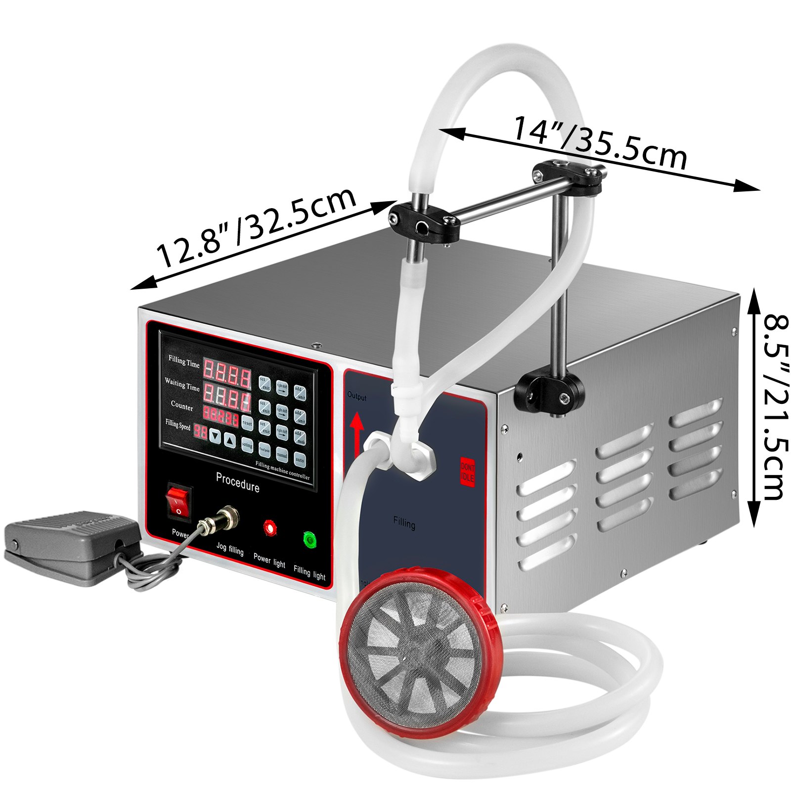 VEVOR Liquid Filling Machine, Bottle Filler Machine 17 L, Liquid Bottle Filler