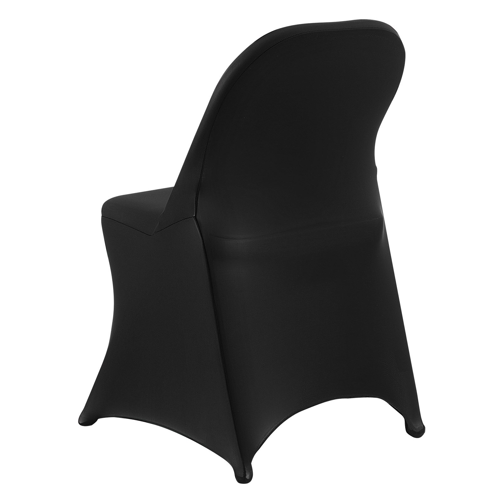 VEVOR 150 Pcs Black Chair Covers, Polyester Spandex Chair Cover, Stretch Slipcovers for Wedding Party Dining Banquet Flat-Front Chair Covers, Fits Chair Measures up to 17.72 x 18.11 x 30.31 inch