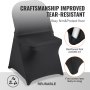 VEVOR 30PCS Black Stretch Spandex Folding Chair Covers, Universal Fitted Chair Cover, Removable Washable Protective Slipcovers, for Wedding, Holiday, Banquet, Party, Celebration, Dining