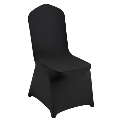 VEVOR Stretch Spandex Folding Chair Covers, Universal Fitted Chair Cover, Removable Washable Protective Slipcovers, for Wedding, Holiday, Banquet, Party, Celebration, Dining (30PCS Black)
