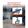 VEVOR Chain Drum Lifter, G80 Drum Lifting Chain Sling with Security Hook, Drums Handling 1 Ton Capacity, Equipment Fits for Crane Forklift, Carbon Steel Barrel Lifter for Plastic & Metal Drums