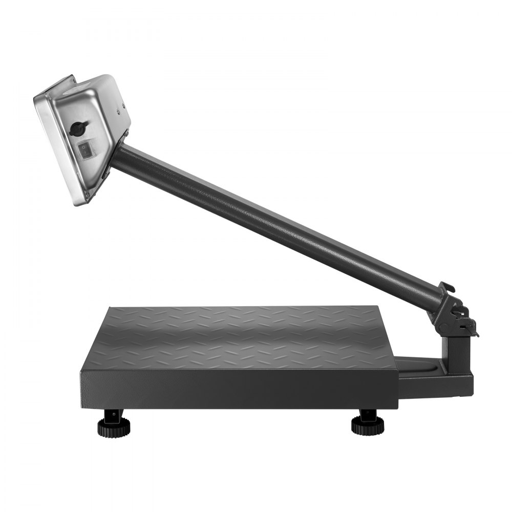 VEVOR Computing Digital Platform Scale, 220 lbs Load, 0.04 lbs Accuracy, Electronic Floor Scale with LB/KG, Tare, Price Calculator, AC/DC Power Supply, Fit for Luggage, Shipping, Packages, Postage