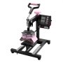 VEVOR Heat Press Machine 15 x 15 Inch 8 in 1 Heat Transfer Machine Black, for T-Shirts/Mugs/Hats/Plates, with 30 oz Tumbler Press, 360° Swing Away T-Shirt Pressing, Digital Control, PTFE Coating