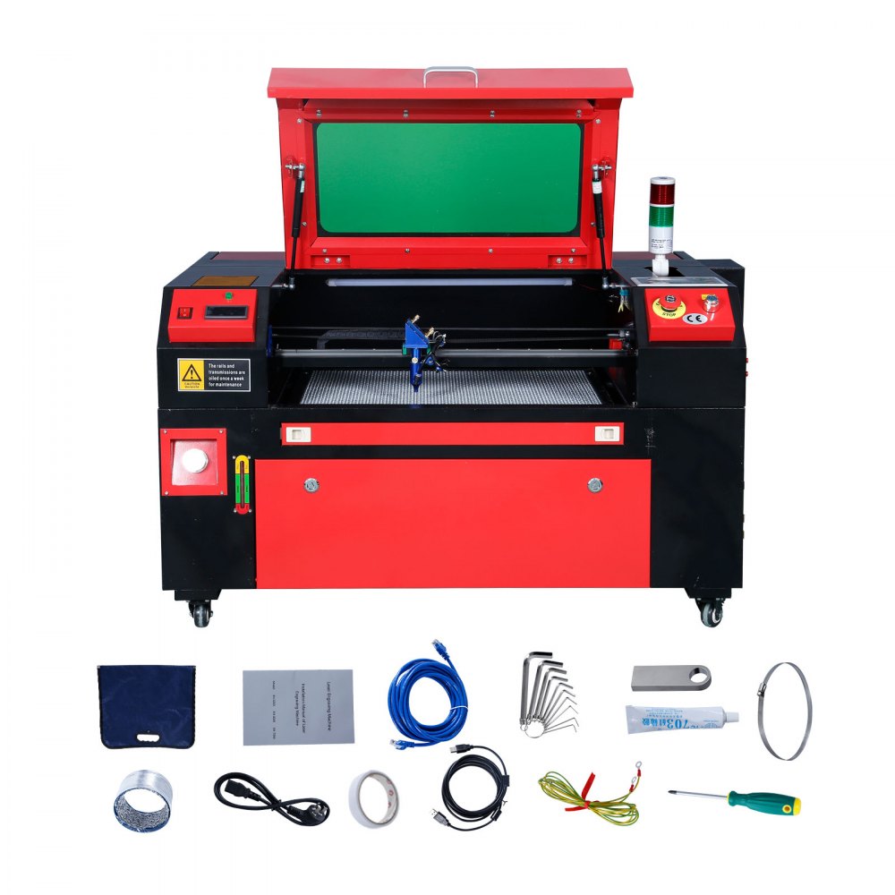 VEVOR 60W CO2 Laser Engraver Engraving Carving Print Machine 400x600 mm Workbed