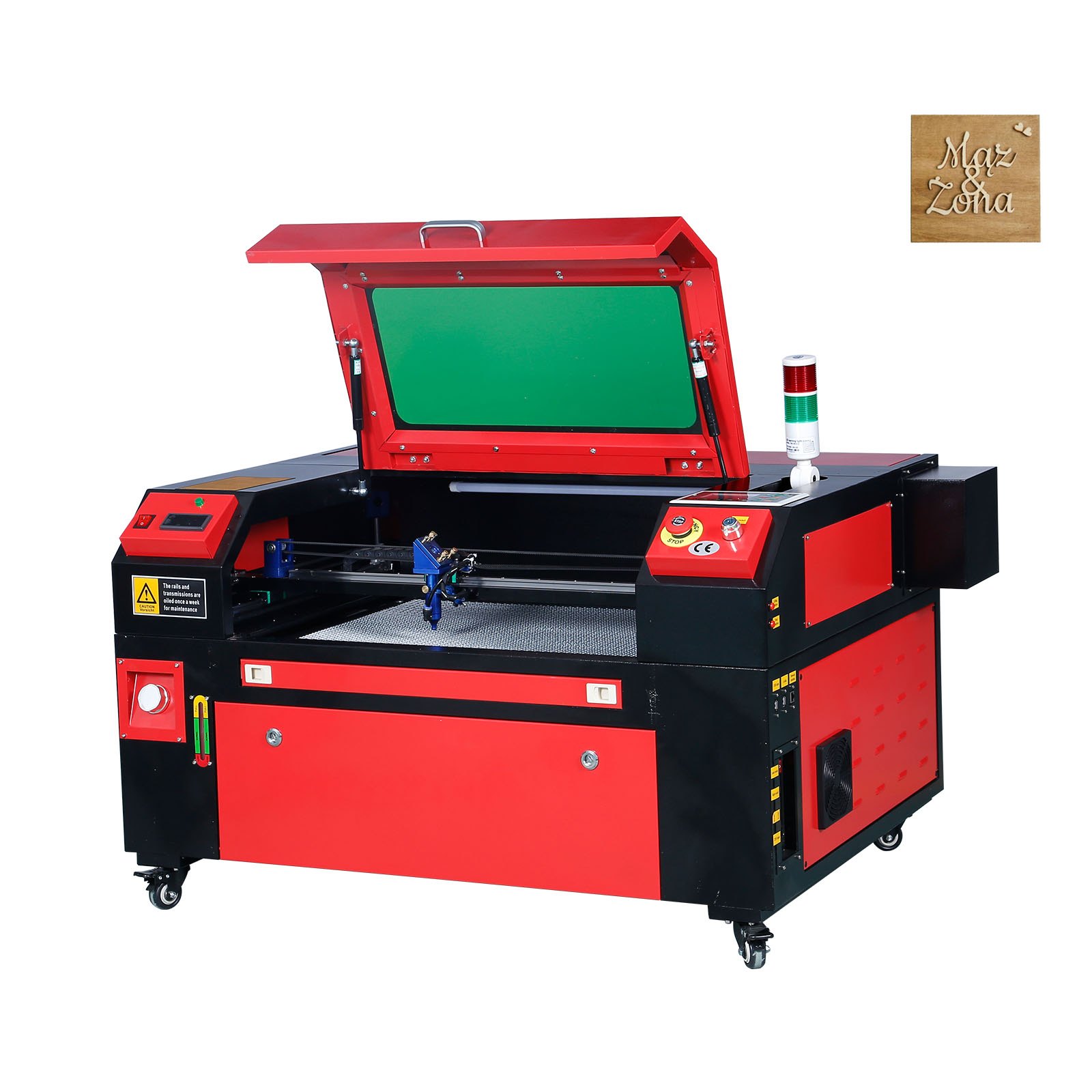 VEVOR 60W CO2 Laser Engraver, 400x600 mm, 800 mm/s, Laser Cutter Machine with 2-Way Pass Air Assist, Compatible with LightBurn, CorelDRAW, AutoCAD, Windows, Mac OS, Linux, for Wood Acrylic Fabric More