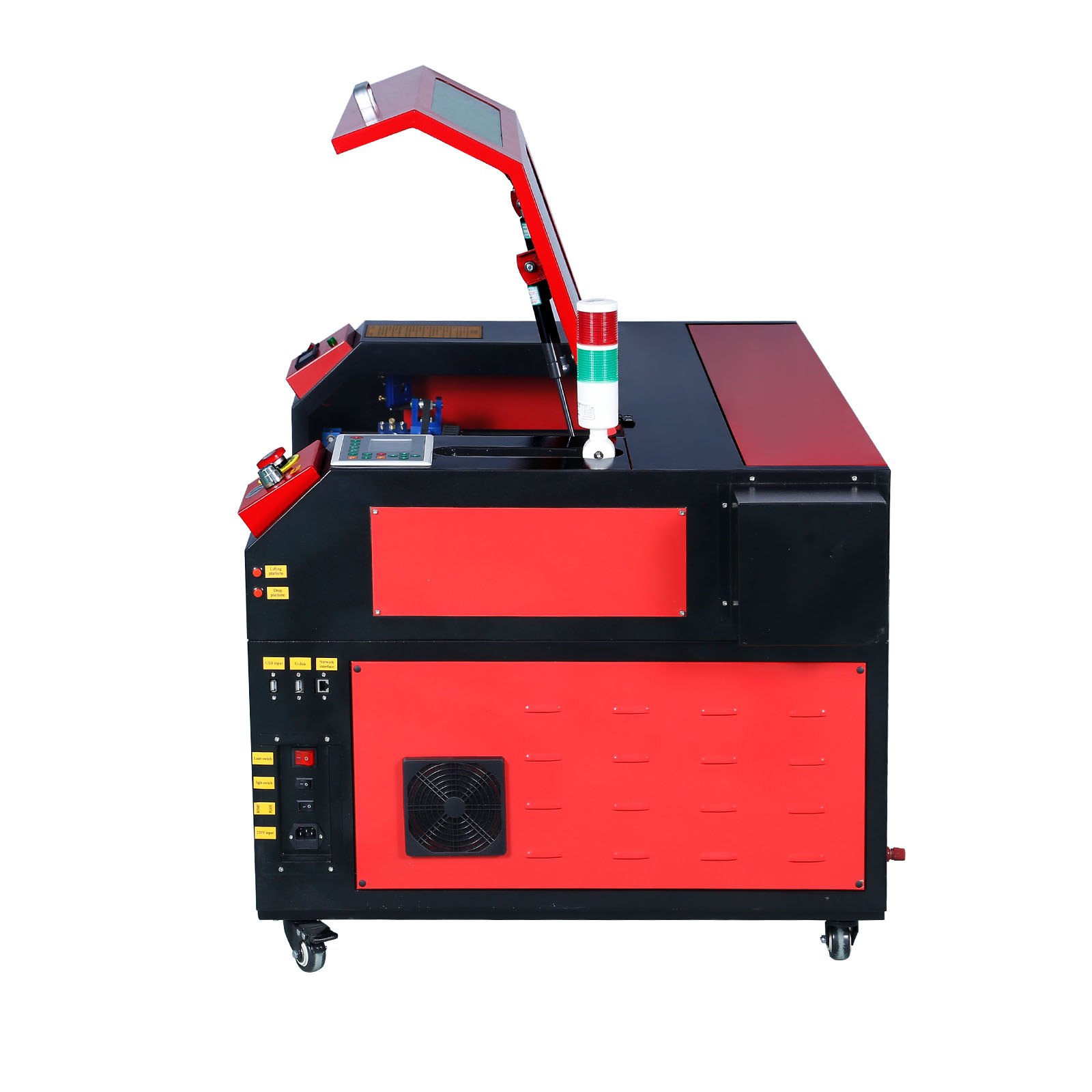 VEVOR 60W CO2 Laser Engraver, 400x600 mm, 800 mm/s, Laser Cutter Machine with 2-Way Pass Air Assist, Compatible with LightBurn, CorelDRAW, AutoCAD, Windows, Mac OS, Linux, for Wood Acrylic Fabric More