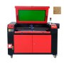 VEVOR 100W CO2 laserový rytec Gravírovací řezbářský tiskový stroj 600x900 mm Pracovní plocha