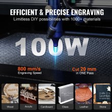 VEVOR 100W CO2 Laser Engraver Engraving Carving Print Machine 600x900 mm Workbed