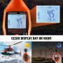 VEVOR Handheld Anemometer, 14℉-113℉, Digital Wind Speed Meter Gauge with LED Backlight Screen, Measures Wind Velocity Wind Temperature Air Flow Wind Chill, for Sailing Surfing Drone Flying HVAC