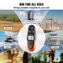 VEVOR Bluetooth Handheld Anemometer, -10℃ to 60℃, Digital Wind Speed Meter Gauge with LED Backlight Screen, Measures Wind Velocity Wind Temperature Air Flow Wind Chill, for Surfing Drone Flying HVAC