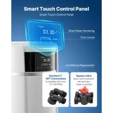 VEVOR Water Softener Whole House Water Softener System 40000 Grains Touch Panel